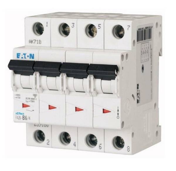 FAZ6-C40/4 INT. MT 6KA 4P C 40A