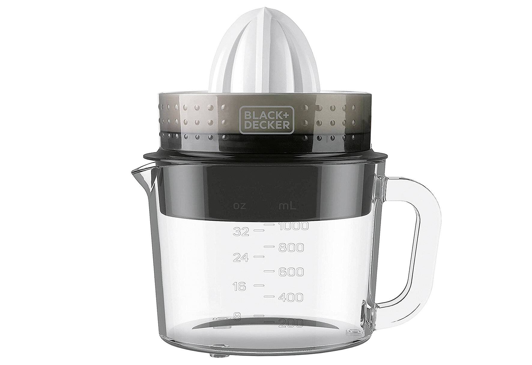 Black+Decker BXCJ30E Zitruspresse, 30, Glas, 1 Liter, Weiß (BXCJ30E)-0
