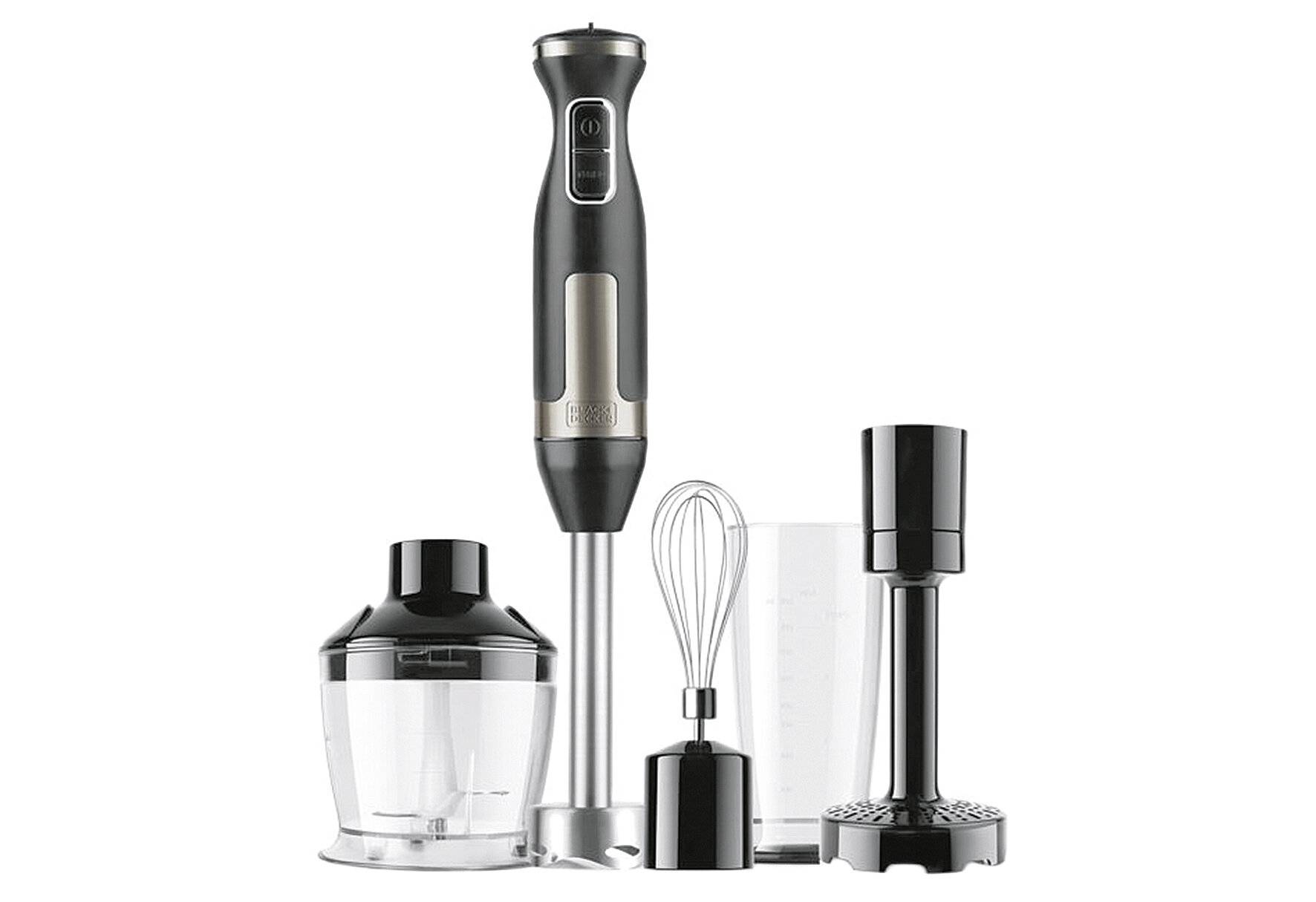 Black+Decker BXHBA1500E Stabmixer, 1500, Edelstahl (BXHBA1500E)-0