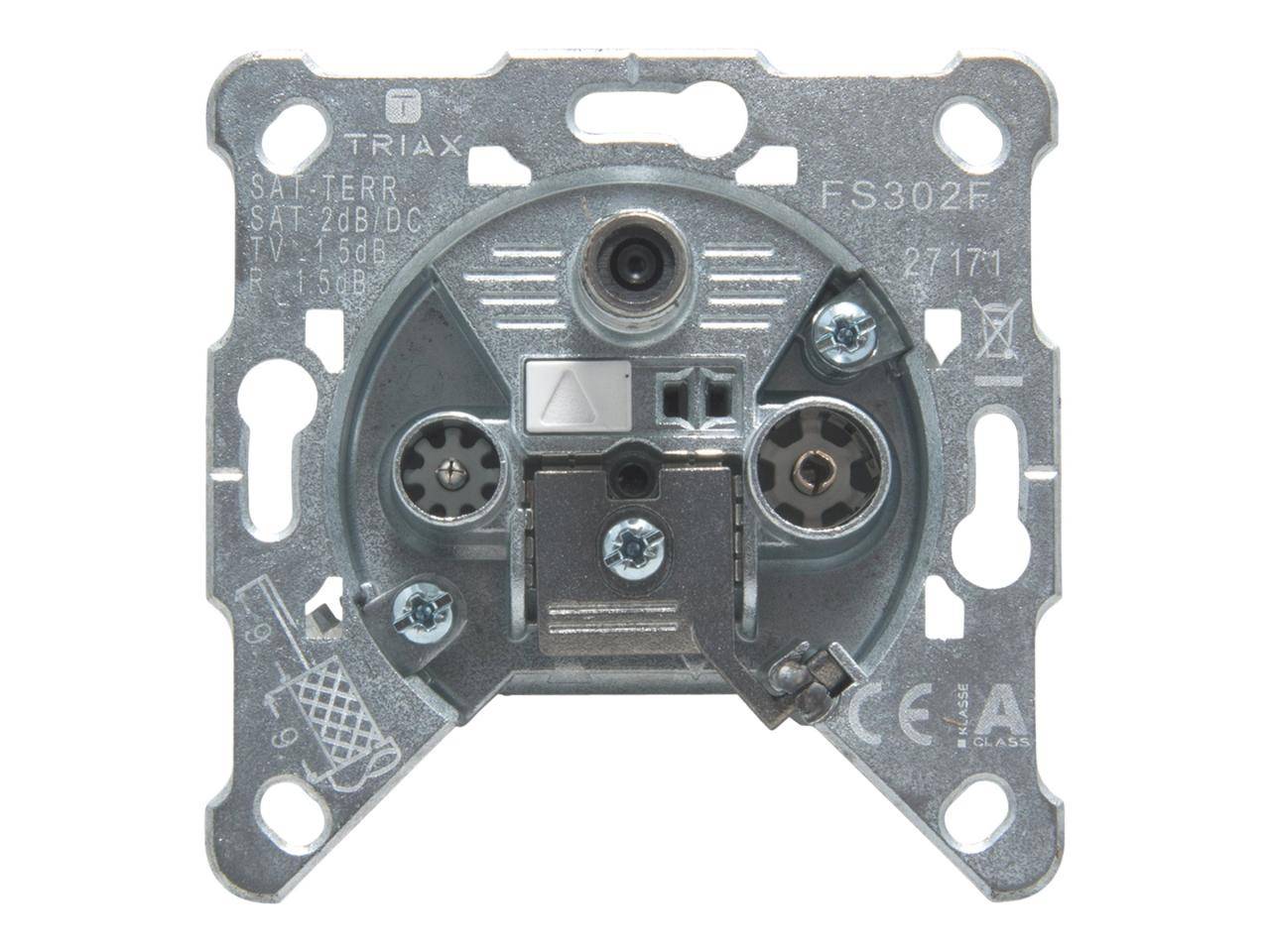 Triax FS 302 F Presa per antenna SAT, TV, Onde ultracorte Da incasso Presa terminale-1