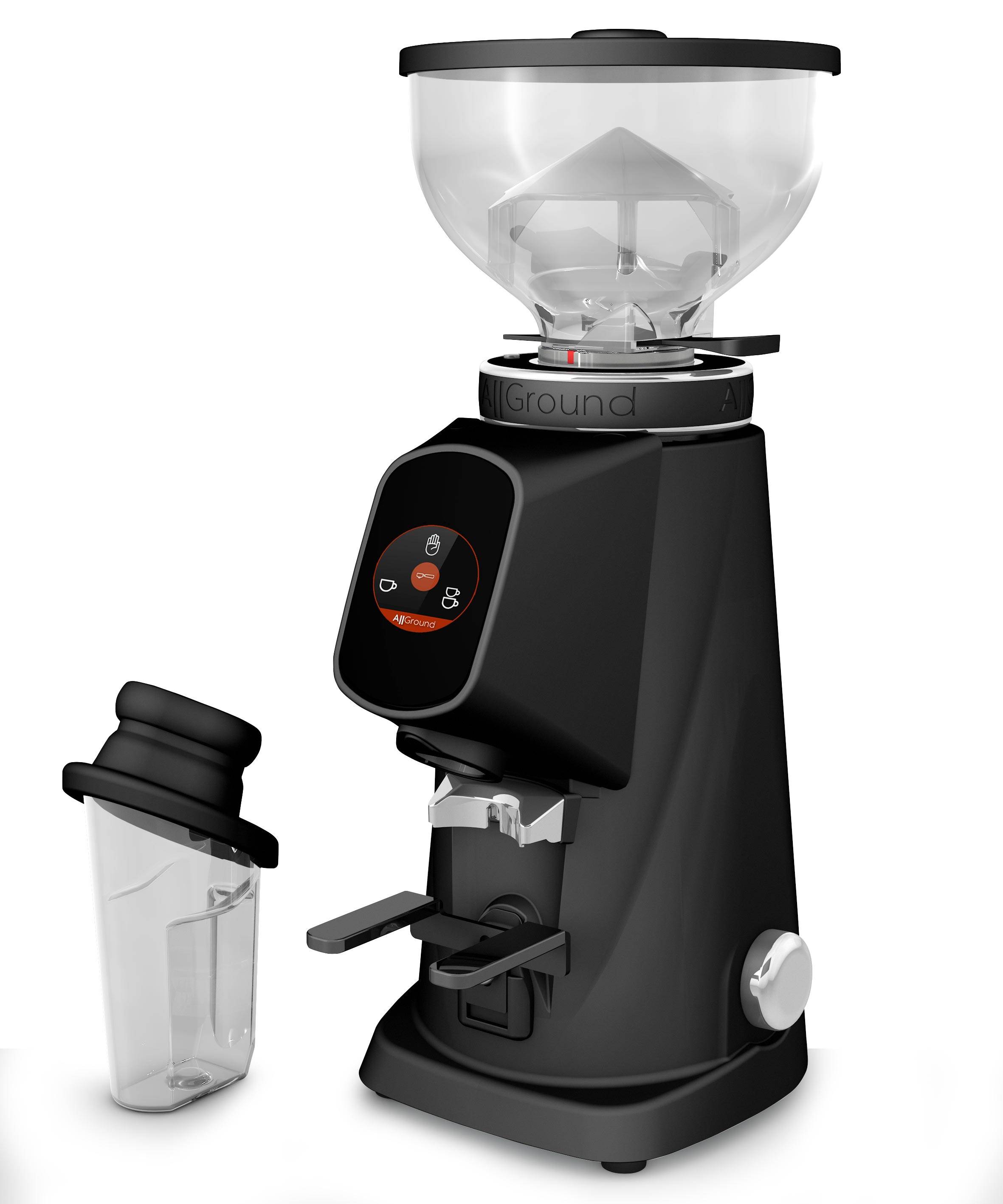 Macinacaffè Fiorenzato AllGround Vanta nero, macinacaffè Dark-T titanio-0