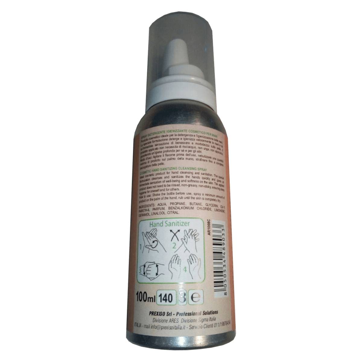 Spuma detergente igienizzante - Cosmetico per mani - 100ml-0