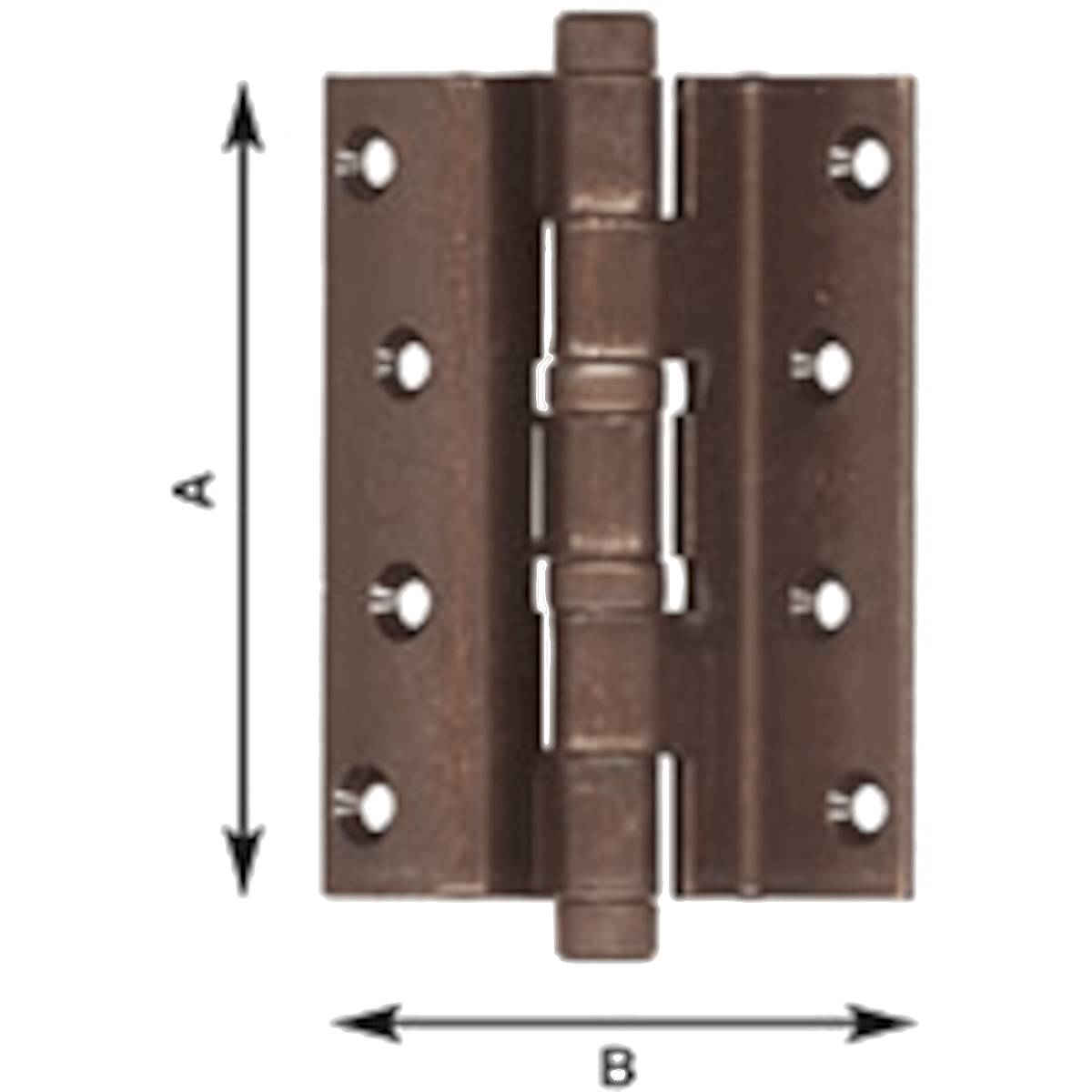 Cerniere americane bronzate - Per porte blindate.-0