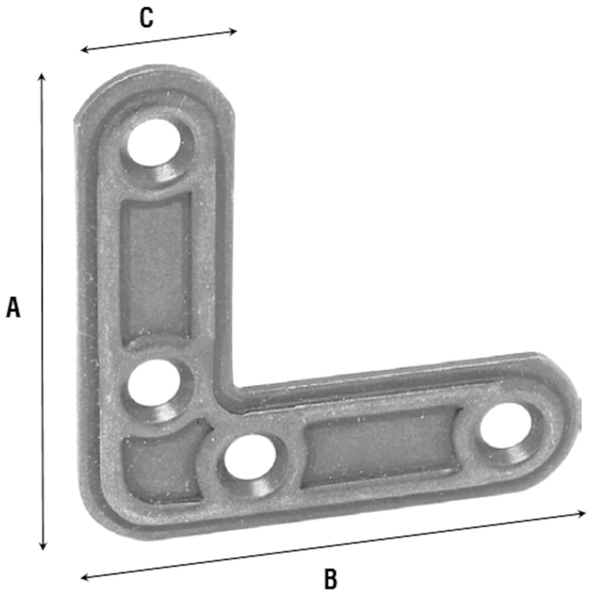 Angoli rinforzo tipo leggeri - Lastrine a squadra. Spessore 2,3 mm.-0