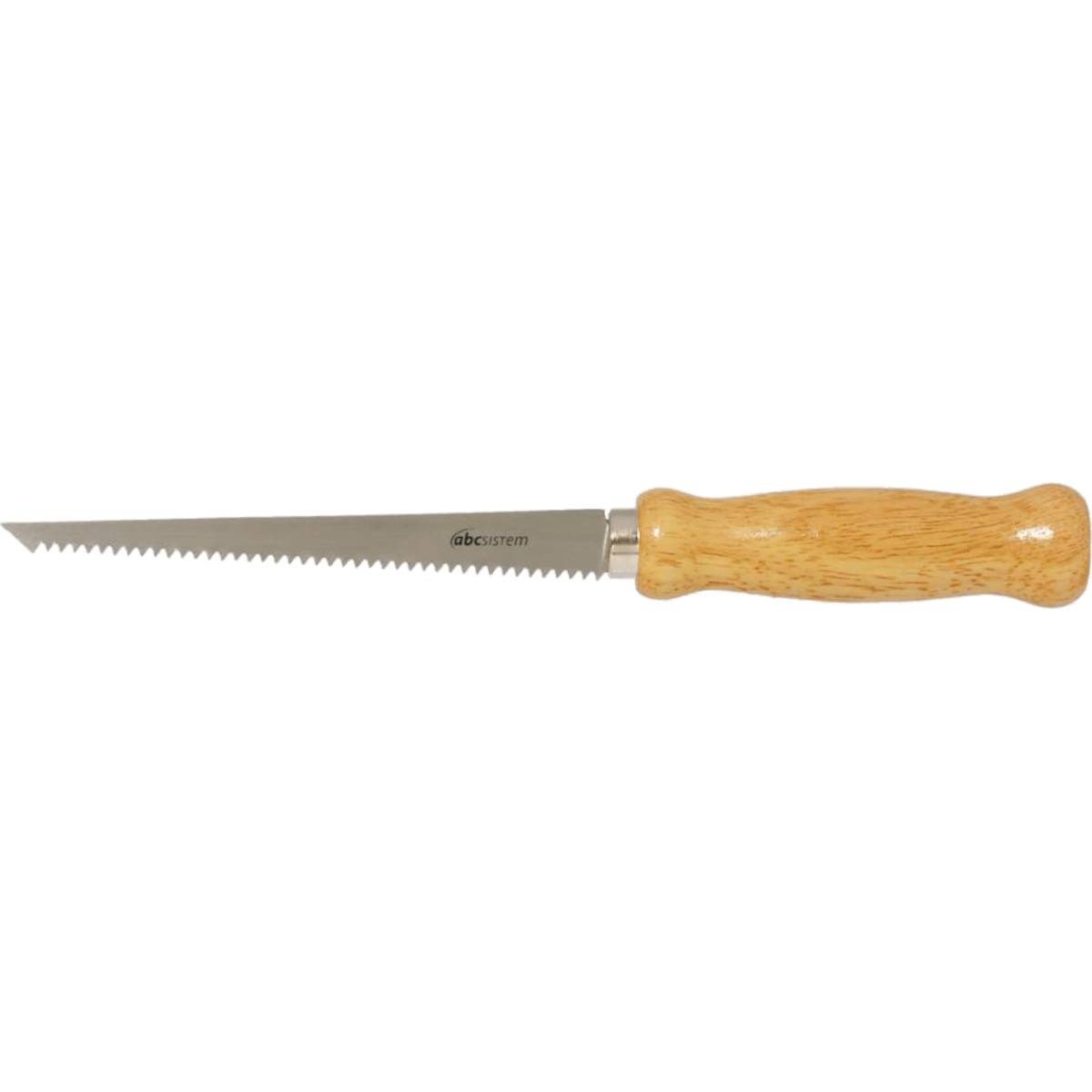 Seghetto per cartongesso con manico in legno - lunghezza lama 155 mm-0
