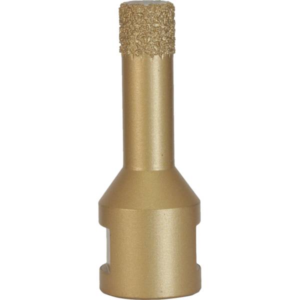Foretto a secco con diamante saldato vacuum - filetto M14 per smerigliatrici angolari