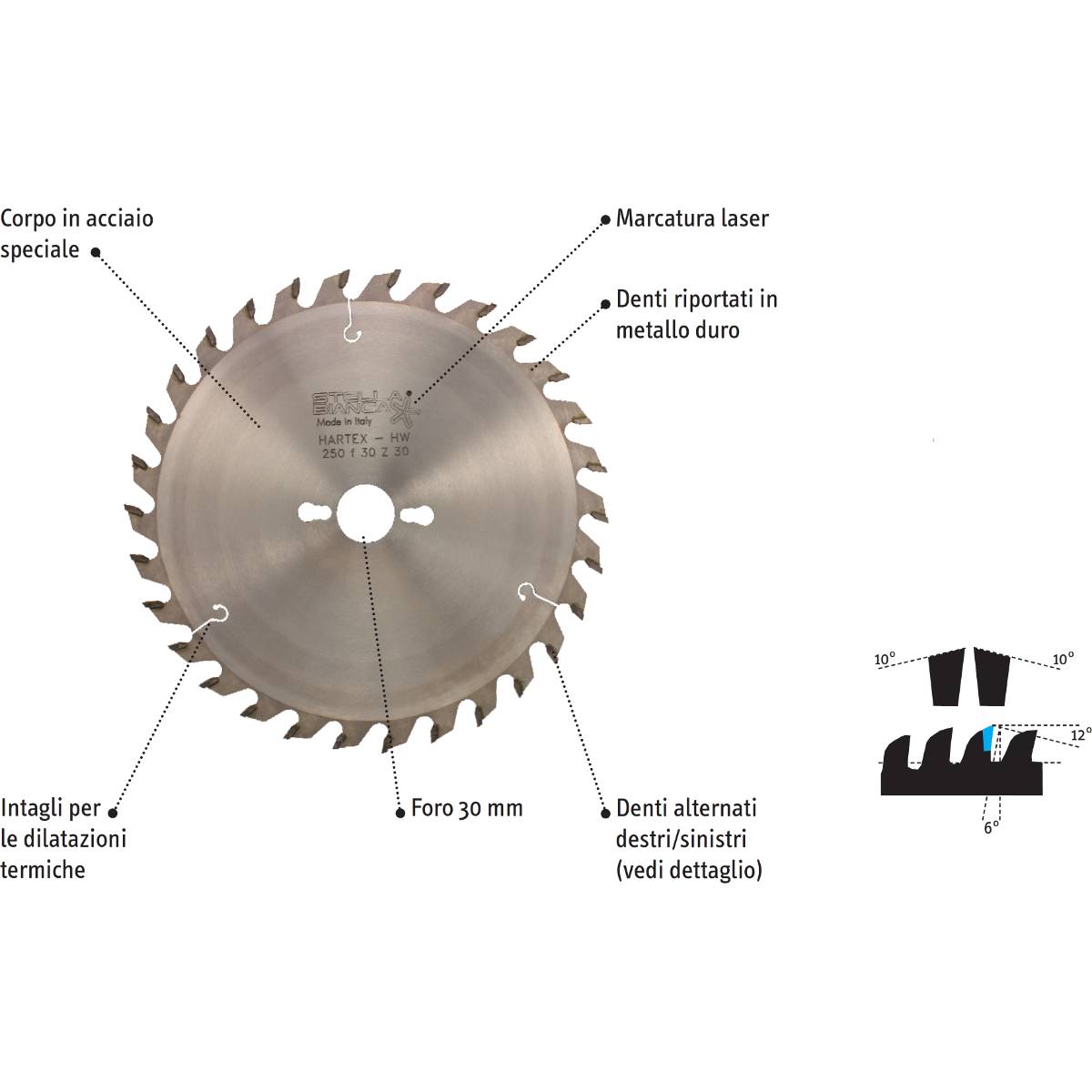 Sega Hartex HW - Per troncatrici rapide stazionarie per il taglio del legno-2