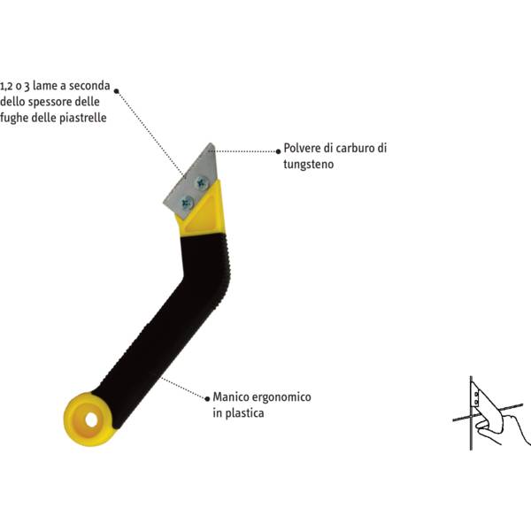 Fugalinda - per pulizia fughe piastrelle