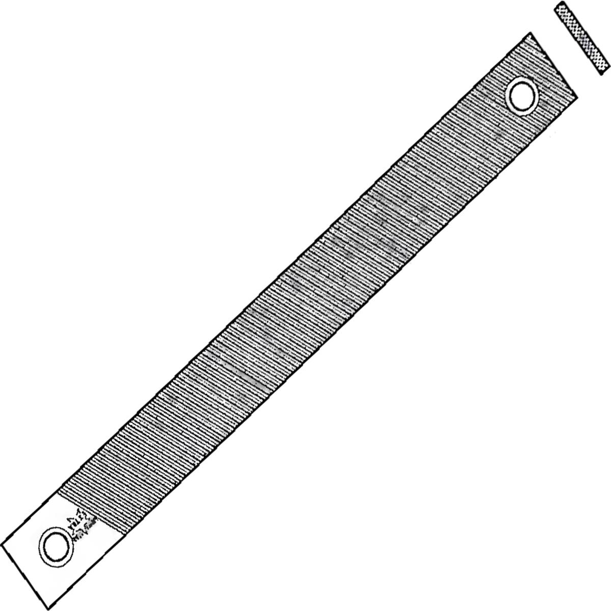 Foglio fresato LF505 piatto dente dritto - taglio mezzodolce-0