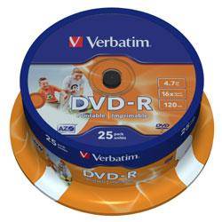 DVD-RP VERBATIM SPINDLE 25 4.7 16X PRINTABLE (43538) [07.38]-0