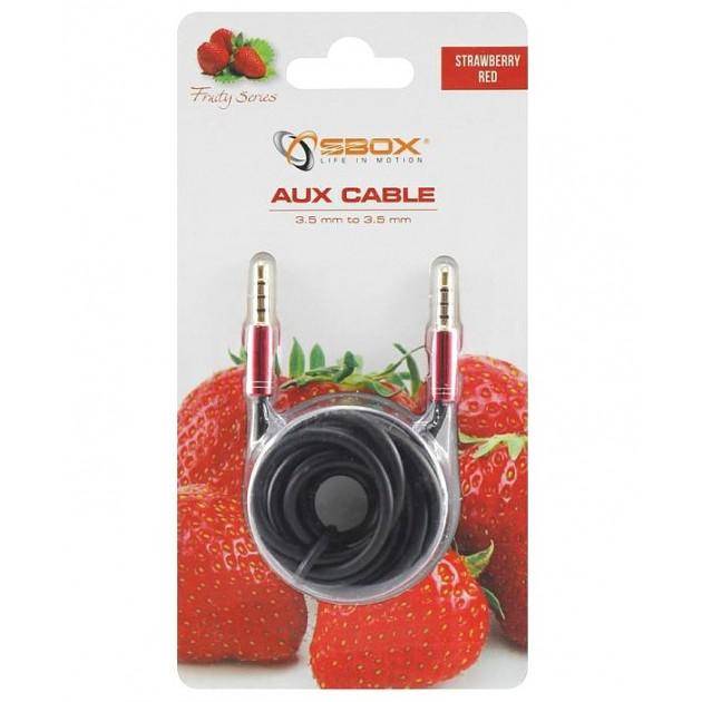 CAVO AUDIO JACK 3.5mm TRIPOLARE M/M 1.5mt ROSSO MANHATTAN-0