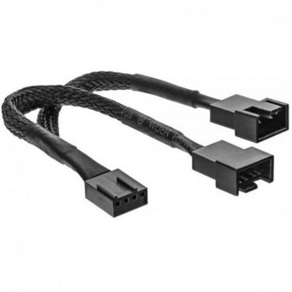 CAVO SPLITTER A Y PER VENTOLE 4pin 1 M>2 F INLINE PWM - 10cm