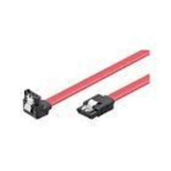 CAVO SATA M/M CONNETTORE 90° 50cm MANHATTAN ROSSO