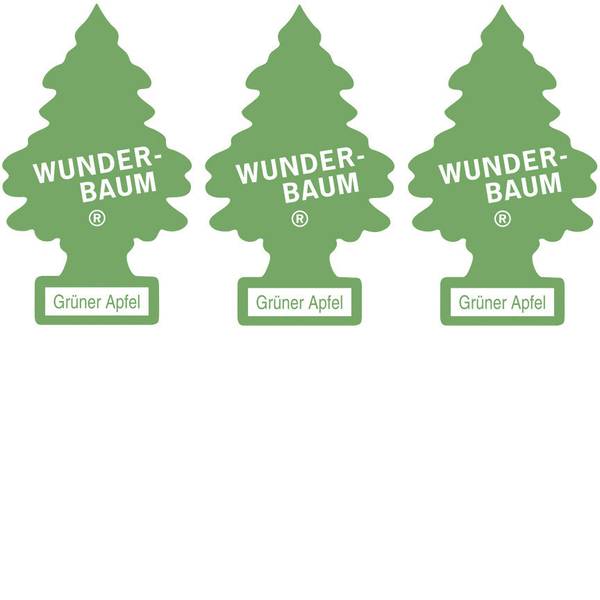 Deodoranti per auto - Wunder-Baum Alberello profumato Mela / mela verde 3 pz. - Deodoranti per auto - Wunder-Baum Alberello profumato Mela / mela verde 3 pz. -