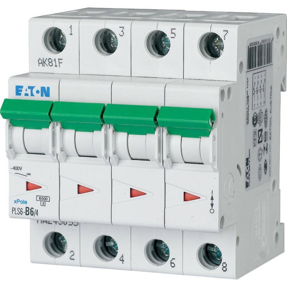 PLS6-C6/4 INT. MAGNETOTERMICO 6KA 4P C 6A-0