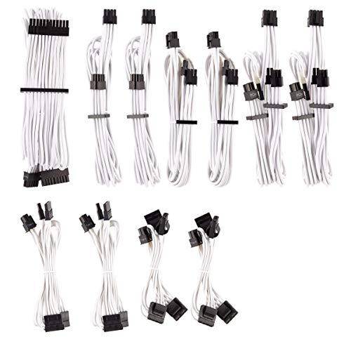 KIT CAVI CORSAIR PREMIUM SLEEVED DC CABLE PRO KIT - WHITE-0