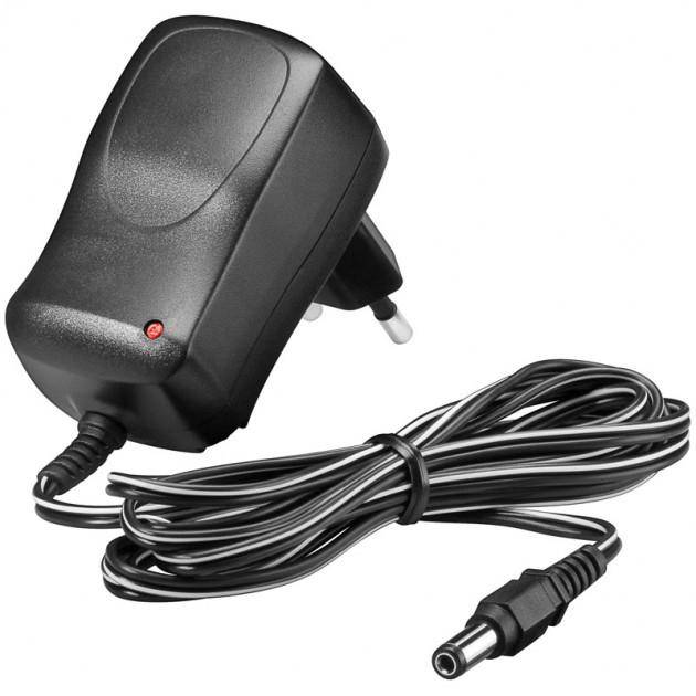 ALIMENTATORE HOMEPLUG 220V AC/DC 12V 600mA PLUG 5.5x2.1mm NERO MANHATTAN-0