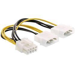 ADATTATORE DI ALIMENTAZIONE INTERNA 2xMOLEX>PCI-E 8pin INLINE-0