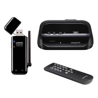 SISTEMA PER AUDIO WIRELESS (DONGLE+RICEVITORE+TELECOMANDO) CREATIVE SOUND BLASTER WIRELESS-0