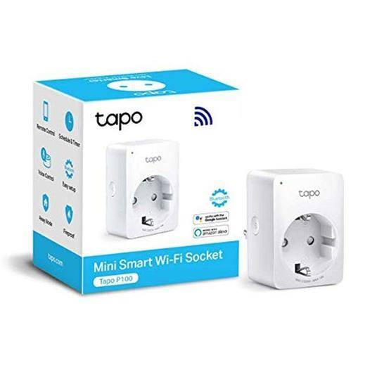 Presa WiFi TP-LINK Tapo Smart, Interno, Bianco, Policarbonato (PC), Alimentazione, Stato, CE, RoHS, Android 4.3, Android-0