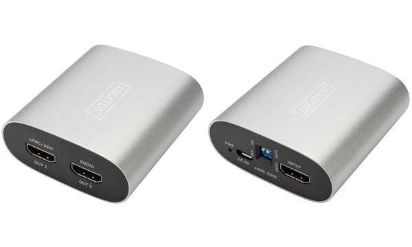 Digitus DS-45337 HDMI Adattatore Argento, Nero (eARC)-5