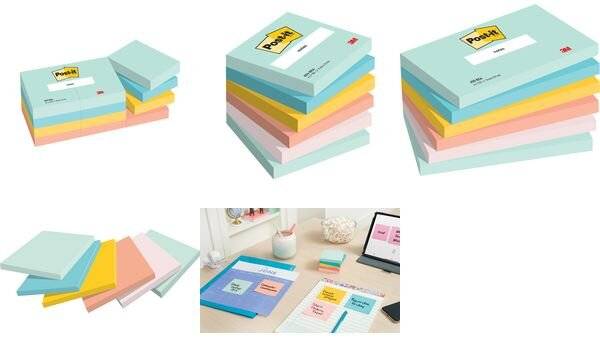Foglietti Post-it 76x127, 100 fogli, beachside-1