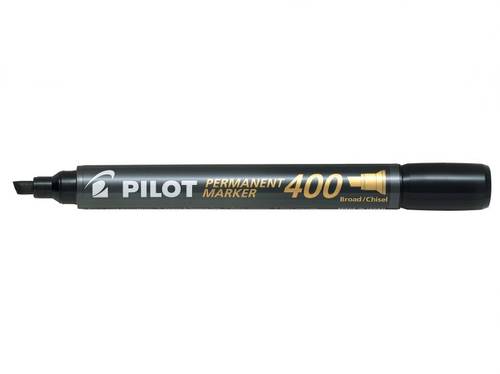 Marcatore Permanente SCA 400 Pilot - Punta a Scalpello - 4 mm - 002710 (Nero Conf. 12)-0