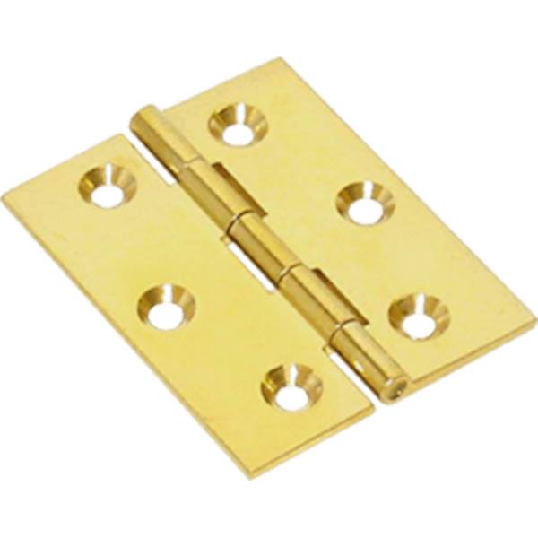 Cerniera in ottone fresata piana