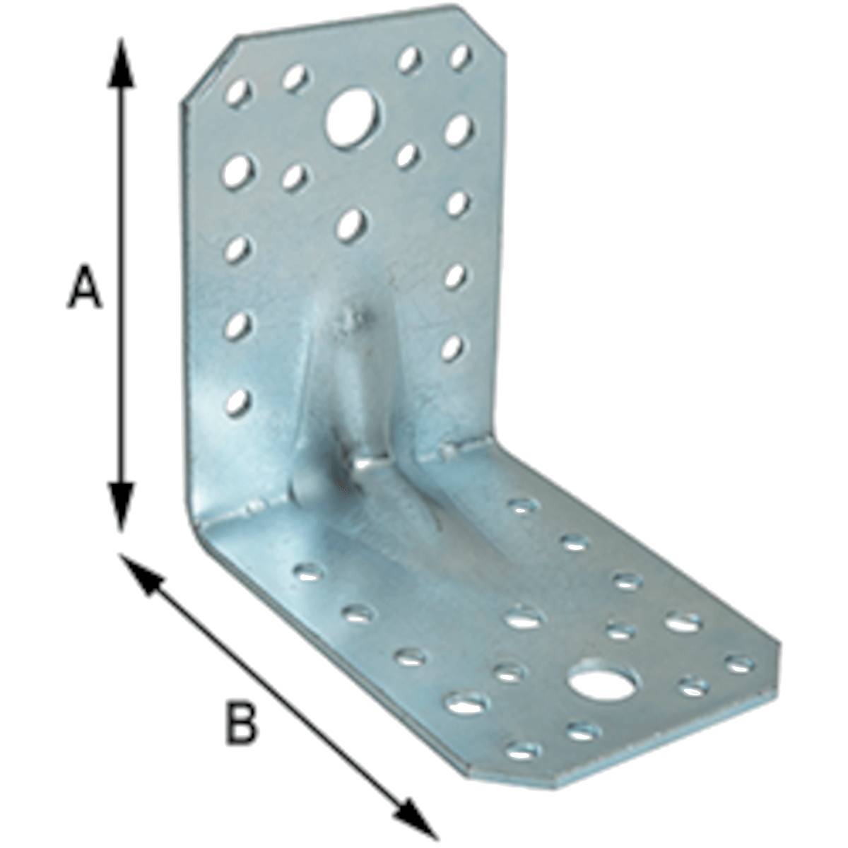 Giunzioni pesanti ad angolo - Fori � mm 5, mm 6 e mm 11. Spessore mm 2,5.-0