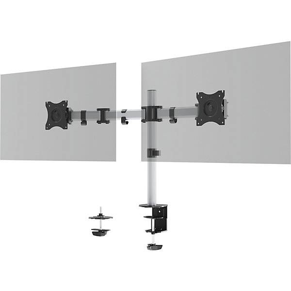 Durable 509523 supporto da tavolo per Tv a schermo piatto 68,6 cm (27") Argento Parete