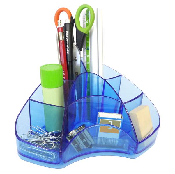 Portapenne Multipot Classic Arda - TR7121BL (Azzurro Trasparente)-0