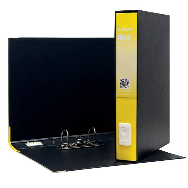 Registratore Dox 5 Rexel - Protocollo - Dorso 5 - 23x34 cm - D26506 (Giallo)-0