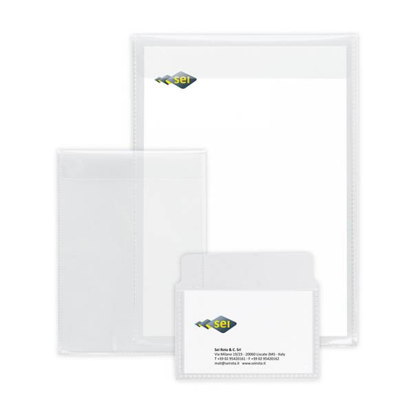 Busta a Sacco PP Soft P Sei Rota - 6x10 cm - con Patella di Chiusura - 640610 (Trasparente Conf. 25)