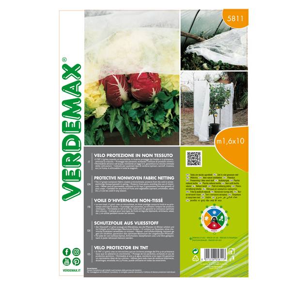 Velo di protezione - per piante - TNT - 17 g - 1,6 x 10 mt - Verdemax-0