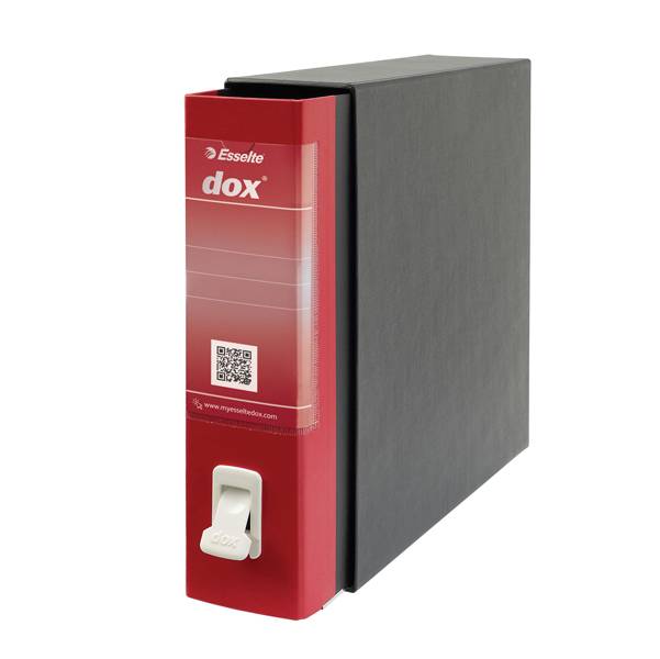 Registratore Dox 2 Rexel - Protocollo - Dorso 8 - 23x34 cm - D26211 (Rosso)-0
