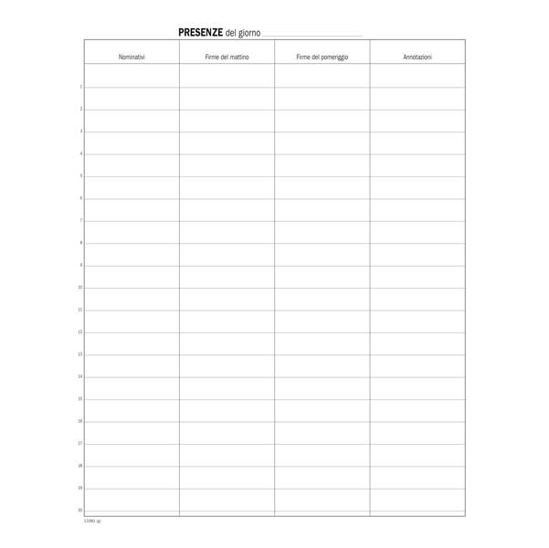 Registro Firme Presenza 49pag. 31x24,5cm DU133810000 Data Ufficio-0