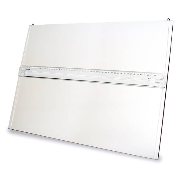 Tavola Parallelografo con Leggio e Riga da 50 cm Arda - 40x53 cm - 050M (Bianco)-0