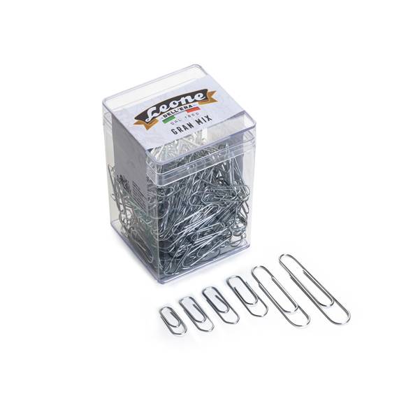 LEONE DELL'ERA FERMAGLI ZINCATI DIMENSIONI MISTE IN BARATTOLO DA 125 GR-0