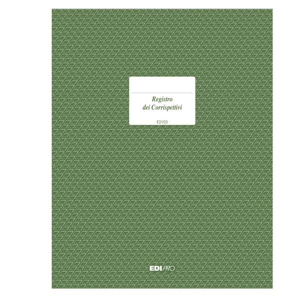 Registro IVA Corrispettivi Edipro - 24,5x31 cm - 15 Pagine - E2103-0