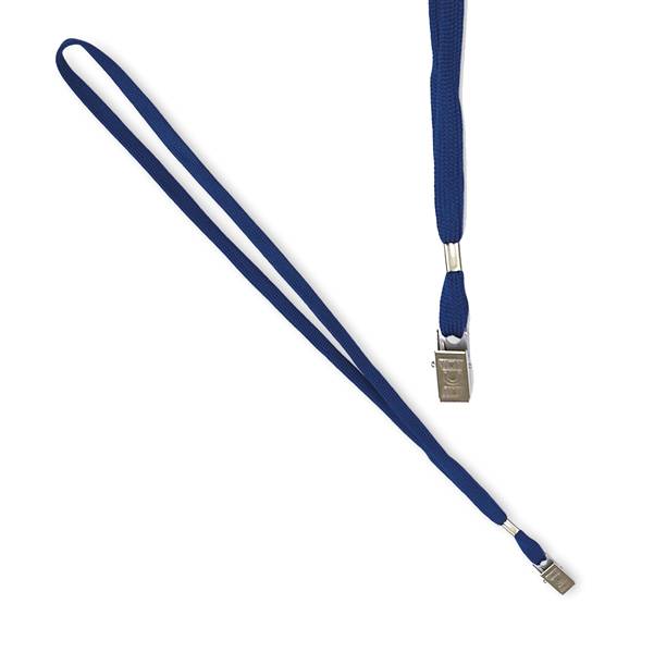 Cordoncino per Portabadge Lebez - 49x1 cm - 31-093-BL-B (Blu Conf. 100)-0