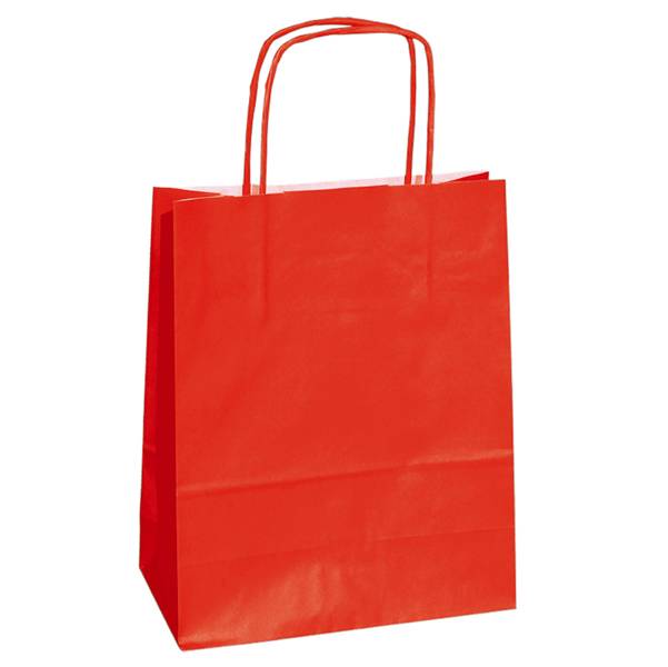 Shopper in Carta Mainetti Bags - 14x9x20 cm - 078330 (Rosso Conf. 25)-0