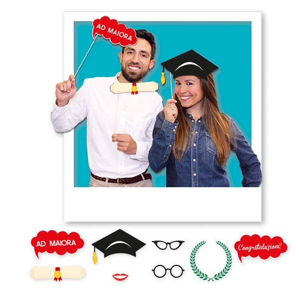 PhotoBooth Laurea - 81459 (Multicolore Conf. 8)-0