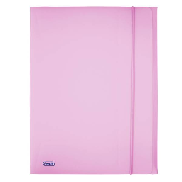 Cartella 3 Lembi con Elastico in PPL Pastel Favorit - 24x33 cm - 400116602 (Glicine)