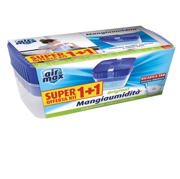 Kit mangiaumiditA' Tab Vortex 1+1 - ricaricabile - 450 gr - Air Max-0