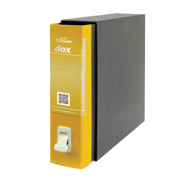 Registratore Dox 2 Rexel - Protocollo - Dorso 8 - 23x34 cm - D26206 (Giallo)-0
