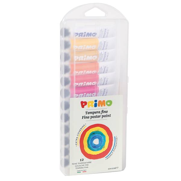 Tubetto Tempera Primo Morocolor - 12 ml - 448T12AP (Assortiti Conf. 12)-0