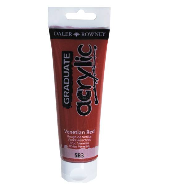 Colore Acrilico Fine Graduate Daler Rowney - 120 ml - D123120583 (Rosso Veneziano)-0