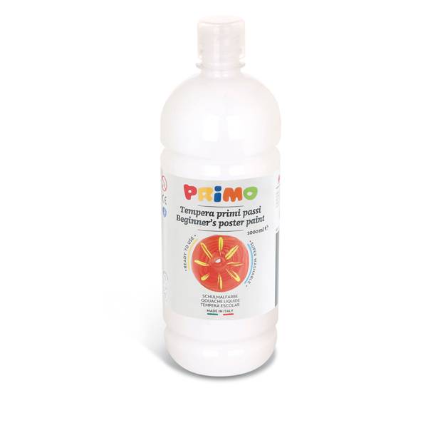 Tempera Brillante Primi Passi Primo Morocolor - 1000 ml - 204BR1000100 (Bianco)-0