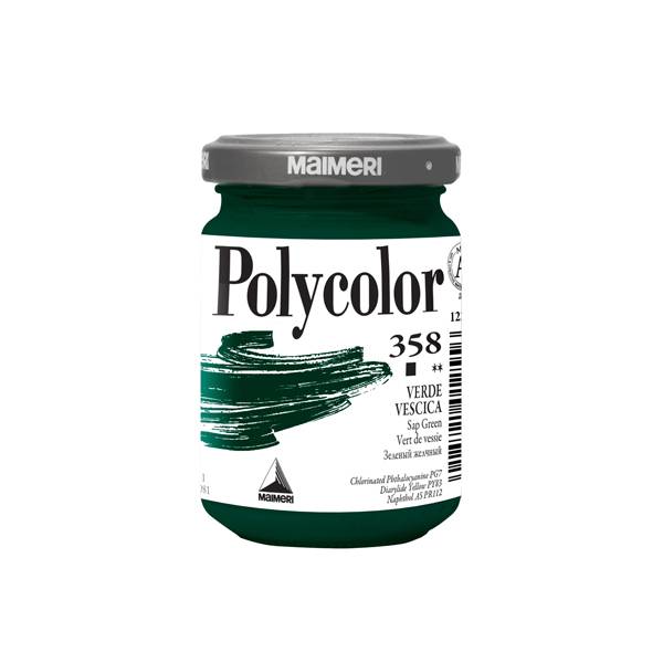 Colore vinilico Polycolor - 140 ml - verde vescica - Maimeri-0