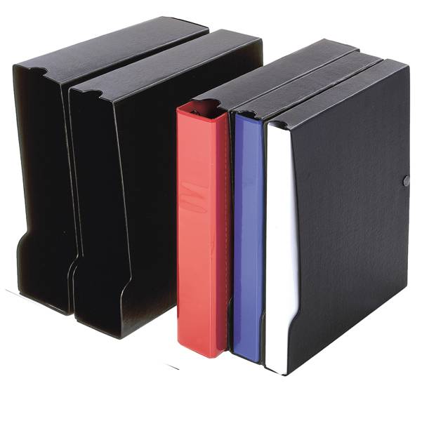 Custodia per raccoglitori Sei Rota 100 A4 f.to esterno 28,5x32 cm dorso 13,5 cm nero - 67149910-0